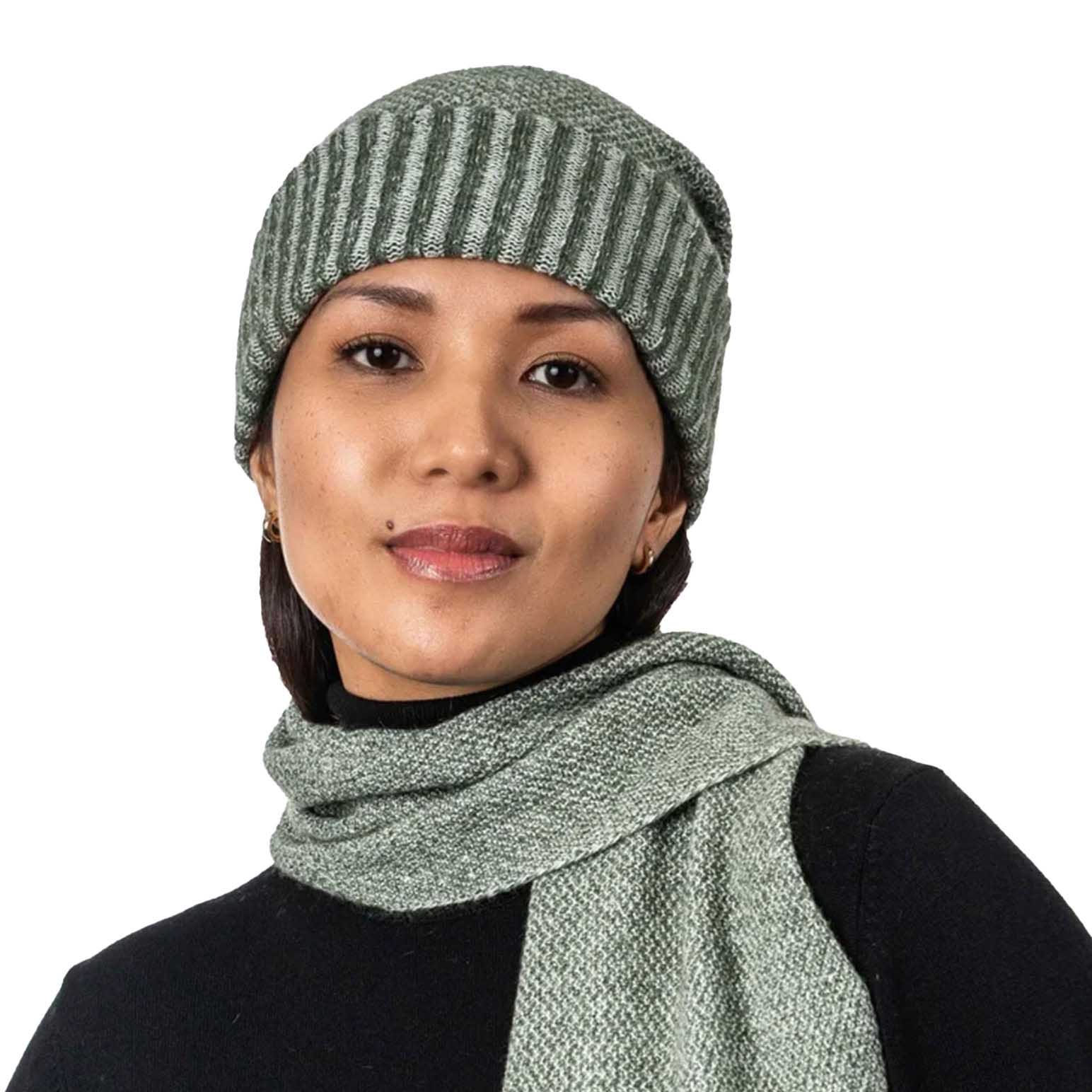 Koru Moss Stitch Plated Beanie